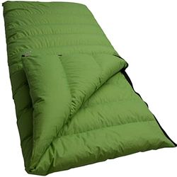 LOWLAND OUTDOOR Companion Summer sacco a pelo in piuma, 210 x 80 cm, colore verde