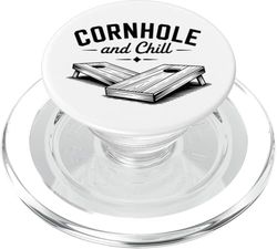 Divertente gioco di torneo di cornhole giocatore campione per uomini donne PopSockets PopGrip per MagSafe