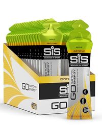 Science in Sport GO Isotonic Energy Gel 30x60ml Pomme, Vegan - Formule isotonique avec 22g de glucides, Excellente source d’énergie, Alternative optimale aux boissons isotoniques