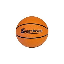 SPORT SIDE - Ballon Basket - Jeu de Ballon - Basketball - Ballon de Basket - Taille 7-046585 - Orange - Caoutchouc - 24 cm - Article de Sport