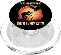 Eagle Photography Wildlife Birders Cámara Ventilador Orgullo Naturaleza PopSockets PopGrip para MagSafe