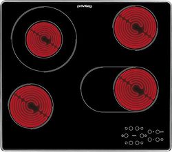 Privileg PCTAC 6042 IN Plaque de cuisson vitrocéramique 60 cm avec zone à deux circuits, sécurité enfant, minuterie avec arrêt automatique/indicateur de chaleur résiduelle