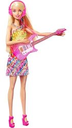 Barbie Big City, Big Dreams Singing Barbie "Malibu" Roberts docka (11,5-tums blond) med musik, upplyst funktion och tillbehör, present till 3-7 år, GYJ21