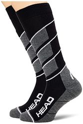 HEAD Unisex Knee-High Ski V--Shape Socks 2 Pack