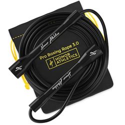 Honor Athletics | Corda da Boxe Professionale 3.0 | Corda per Saltare da 5,3mm Regolabile per Interno/Esterno per la Boxe | Corda per Saltare per Uomini, Donne e Pugili
