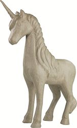 Décopatch - Ref XLA21O - Unicorn - Extra Large Papier Mache Object to Decorate - 84 x 65 x 45cm - Decorate with Décopatch Papers & PaperPatch Glue, Glitter, Paints