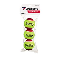 Tecnifibre My New Ball tennisbollar (förpackning med 3) (scen 3 – röd)