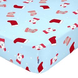 HappyFriday Fitted Sheet Xmas Multicoloured 90 x 200 x 32 cm