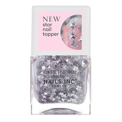 Nails Inc – SHOWSTOPPING IN SPITALFIELDS Star Confetti bäddmadrass nagellack – glittrande stjärnkonfetti topprock – för slående nagelkonst – djurförsöksfri och lätt att använda – perfekt manikyr