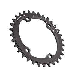 Alomejor 32/34/36/38T Fiets Trapas Tray BCD 96 mm Brede Brede Enkele Ring voor M6000 M7000 M8000 (32T-zwart)