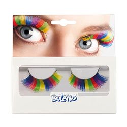 Faux cils auto-adhésifs arc-en-ciel multicolore