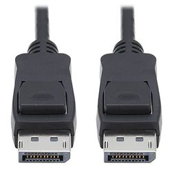 Tripp Lite Cavo HDMI ad alta velocità, DP 1.4 con connettori a scatto, 8K Ultra HD, HDR, 4:2:0, HDCP 2.2 (M/M) 4,6 m, nero (P580-015-V4)