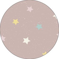 Bonateks, Round Digital Printed Mouse Pad, Non-Slip Base, for Office and Home, Diameter:22cm