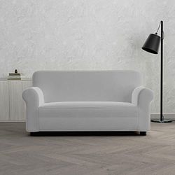 Italian Bed Linen Dahlia elastic sofa cover, Light Grey, 2 PLACES