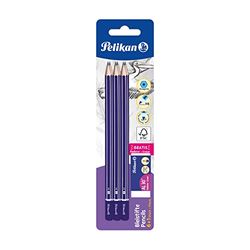 Pelikan -Set Scuola, 6 Matite in Grafite HB e 1 Gomma AL30 -Mine Resistenti Alla Rottura, Facili da Temperare, Prodotto in Germania