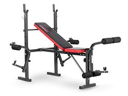 NeoSport NS-201 Trainingsbank, krachtstation, halterbank, Ftinessapparaat, halterhouder