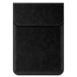 TECOOL 13-13,3 inch Lederen Laptophoes, Notebook Beschermhoes Tas Hoes Sleeve Case Cover voor Macbook Air 13 (A1466 / A1369) 2010-2017/2013-2015 Macbook Pro 13 Retina (A1502 / A1425) - Zwart