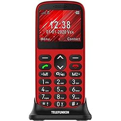 tech data españa s.l.unip. TELEFUNKEN S420 2.31" LCD RED SENIOR PHONE