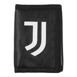 Juventus Uniseks portemonnee met klittenbandsluiting, reisaccessoire, bifold-portefeuille, zwart, standaard, zwart