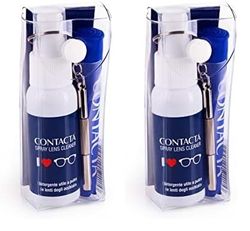 Contacta, Kit Manutenzione Occhiali, Kit Composto da Spray Detergente Utile per Pulire le Lenti degli Occhiali, Pezzetta in Microfibra e Cacciavite, Confezione con Astuccio Trasparente