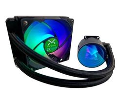 Vloeistofkoeling: efficiënt 120 mm systeem met RGB-led, compact ontwerp, eenvoudige installatie, ideaal voor optimalisatie van thermische prestaties.