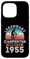 Legendary Carpenter Born in 1955, 70th Birthday Men's Case for iPhone 14 Pro Max