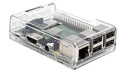 sb components Raspberry Pi 3 Model B+ Transparent Case - Access to All Ports