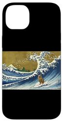 Cute Funny Kids Surfing A Great Wave Baby Quokka Lover Coque pour iPhone 14 Plus