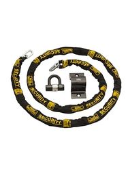 Burg-Wachter 3M Verkocht Secure Gold Fietsketting, Slot & Grondanker Kit, Zwart