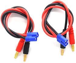 YUNIQUE GREEN-CLEAN-POWER - Câble de Charge EC3, Prise Banane 4.0mm pour Drones RC, Quadricoptères | Compatible avec Lipo 7.4, Voitures Télécommandées RC | Bleu Rouge Noir