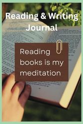 Reading Journal, Book Tracker for Book Lovers, Review, Journal Tracking and Writing Pages: Log, Reading and Writing Notebook for Bibliophiles, and Diary