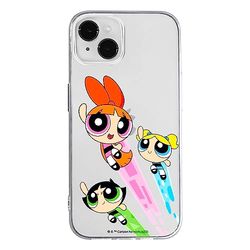 ERT GROUP mobiltelefonfodral för Iphone 14 originalt och officiellt licensierat The Powerpuff Girls mönster The Powerpuff Girls 032 anpassad till formen på mobiltelefonen, gedeeltelijk transparant