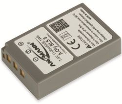 ANSMANN 1400-0015 A-Oly Bls5 Batteria Li-Ion Digicam 7,4V/1100Mah per Fotocamere Digitali Olympus