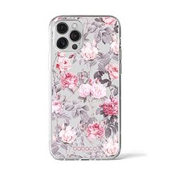 ERT GROUP mobiel telefoonhoesje voor Iphone 12 PRO MAX origineel en officieel erkend Babaco patroon Flowers 054 optimaal aangepast aan de vorm van de mobiele telefoon, gedeeltelijk bedrukt
