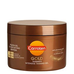 Carrot Gold Shimmer Intensive Tanning Gel 150 ml – Tan Express accelerator för glänsande brun – Sunbed Tanning Accelerator – Solskärm utan SPF-sommar