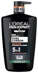 L'Oréal Men Expert XXXL 5 in 1 Gel Doccia e Shampoo Uomini Bagno Doccia per Pulizia Corpo Capelli e Viso Cura Personale Uomo Per Una Freschezza Lunga Con Carbonio Puro Carbonio 1 X 1000ml