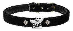 Mirage Ghost Charm Collar, 30,5 cm, nero/velluto