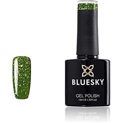 Bluesky Smalto Per Unghie Gel, Andriod Green, Blz22, Verde, Neon, Luccichio (Per Lampade Uv E Led) - 10 Ml