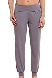 Schiesser Mix & Relax Jersey yogabroek voor dames, lange pyjamabroek, Braun (Nougat 309), 42