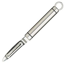 KitchenCraft Descascador de batatas profissional giratório de aço inoxidável, 21 cm (8,5"), prateado