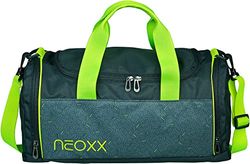 Neoxx Sporttas voor kinderen, meisjes en jongens, reistas met nat vak, gymtas voor training, fitness, schoolsport, zwemmen, tas voor sport en school, grijs, Small, champ sporttas