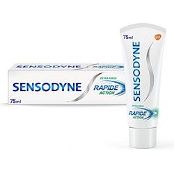 Sensodyne Dentifricio Rapida Azione, Per Denti Sensibili, Sapore Mentolo, 75 ml