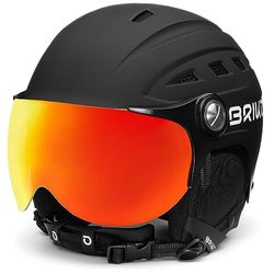 Briko Zante Visor Helmet Adulte Unisexe, Noir Mat, M