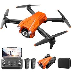 Mingfuxin Drone plegable con cámara para principiantes, drone RC Quadcopter con aplicación WIFI FPV vídeo en vivo, retención de altitud, modo sin cabeza, despegue de una tecla para adultos y niños