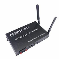 Cablematic Matrix schakelvermogen video HDMI 4 x 2 4 K ondersteuning wifi Miracast