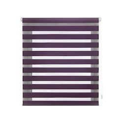 Decorblind | Dubbellaags rolgordijn zonder gereedschap en zonder boren, afmetingen: breedte 140 x lengte 180 cm, afmetingen stof: 137 x 175 cm, violet