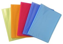 Exacompta - Ref 85377E - Linicolor Rigid PP Display Book - Suitable for A4 Documents, 0.8mm Polypropylene Material, 30 Pockets, 60 Viewing Pages - Assorted Colours (Pack of 12)