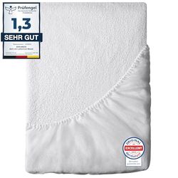 Dreamzie Madrassöverdrag - För Madrass 200 x 220 cm - 100% vattentätt Premium Oeko-TEX® Hypoallergenic Sheet - Optimalt skydd mot dammkvalster och bakterier - Andningsbart och anti-mögel överdrag