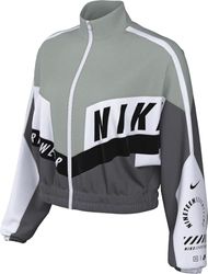 Nike Damen Sportswear Jkt Woven Street Sw Chaqueta, Gris Hierro/luz Pumice/Blanco, Extra-Large Mujeres