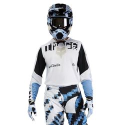 Fox Racing 180 Image Jersey, White Digi, M Hombres